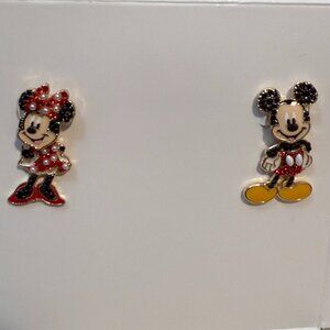 DISNEY X BAUBLEBAR MICKEY AND MINNIE SWINGER EARRINGS